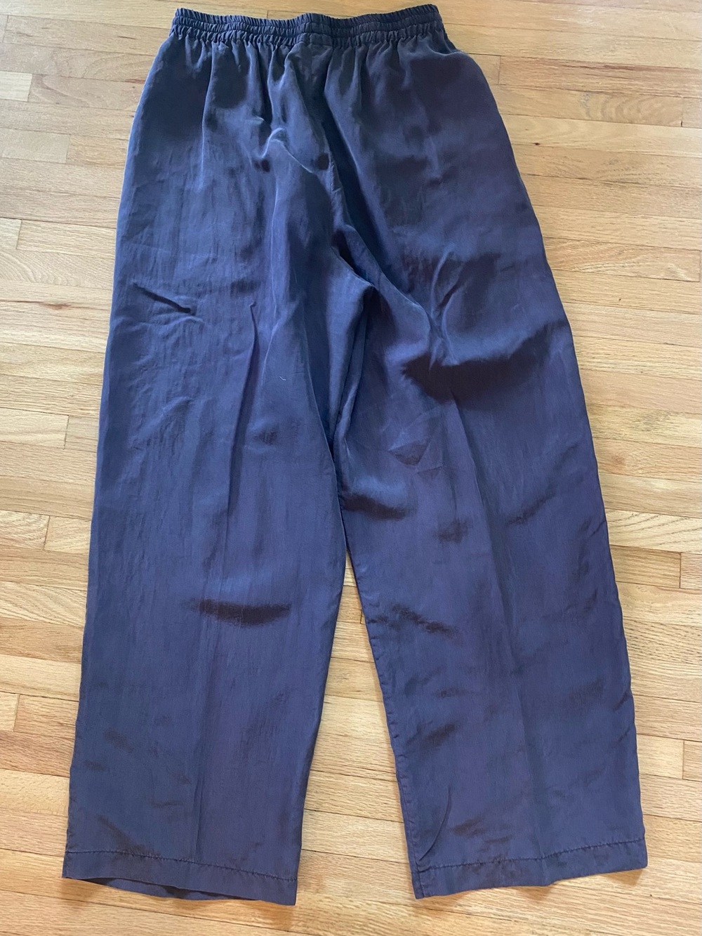 Vintage Fiji sport washable silk athleisure travel Euro summer pull on pants S M - Picture 2 of 5